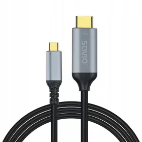   Savio USB-C към HDMI v2.0b адаптерен кабел 3 м