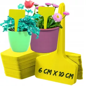 Жълта стояща табела 60 x 10 см 50 бр.