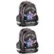 2x Ученически раницата Paso Disney Stitch с две отделения, 38x28x15 см, черни