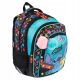 Ученическа раница St.Right BPL58 STITCH BLACK ALOHA MINT с 4 отделения
