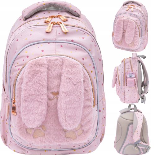 Ученическа раница ASTRABAG FLUFFY BUNNY, AB330 - идеален избор за момичета от 1-ви до 3-ти клас