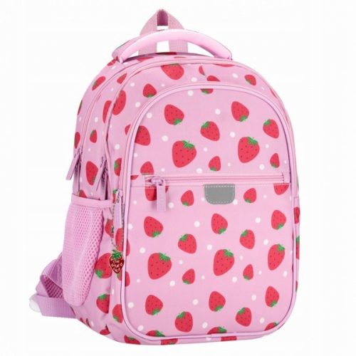Ученически раница STRAWBERRY с множество джобове за момичета