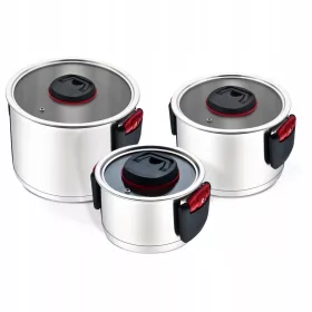    Комплект тенджери Maestro от неръждаема стомана, 6 части