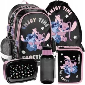   Ученическа раница за момичета с мотив Stitch - Идеална за училище и разходки!