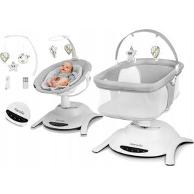    Пътно креватче Lionelo 61 x 73 см LO-BELLA SET СИВ БЕТОН