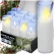 LED Свещи с Ефект на Пламък за Декор и Безопасност, Височина 15см, Пакет от 12