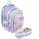 Школен раница за момичета Pusheen Violet с 4 отделения + писалка