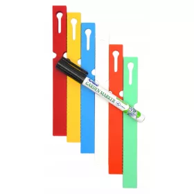    МАРКЕР + 6 ЦВЯТА етикети с примки за описание на растения 160x17 мм (17x160) 600 бр.