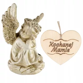   Соларен ангел-хранител за градината или гроба на мама, 16 см