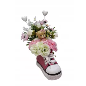   Детски гробен аранжировъчен комплект с форма на мече