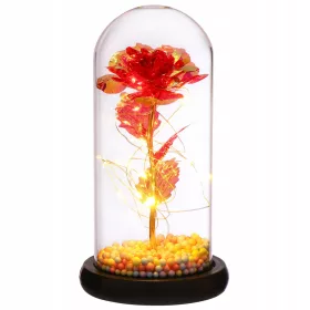   Романтична нощна лампа във формата на роза с LED осветление