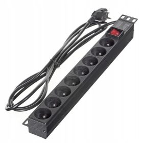    Разклонител за RACK шкаф Alantec PZ081U3M черен 3 м