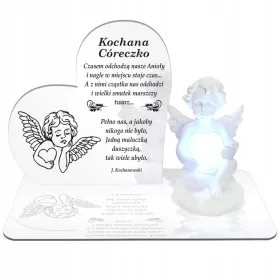   LED Ангел със Сърце – Декоративен Светещ Значек с Променящи се Цветове