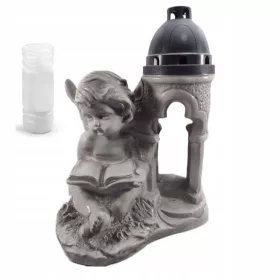   Поставка за свещ или цветя с фигурка на ангел