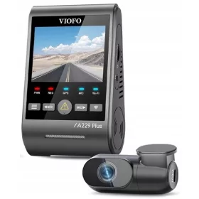    VIOFO A229 PLUS 2CH HDR КАМЕРА ЗА АВТОМОБИЛ GPS WIFI SONY STARVIS 2