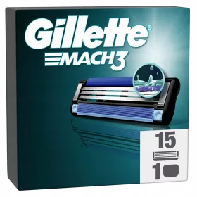    Ножчета за мъжка самобръсначка Gillette Mach3 Turbo 3 бр. 15 сменяеми ножчета