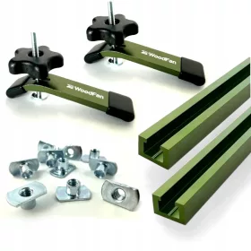    Комплект стандартни T-Track профили със скоби и T-гайки