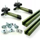  Комплект стандартни T-Track профили със скоби и T-гайки