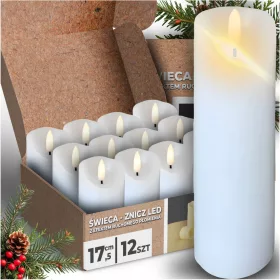   LED Свещи за Запалки и Декорации с Ефект на Пламък, Комплект от 12