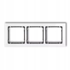  Карлик 0-11-DRS-3 тройна рамка бяла