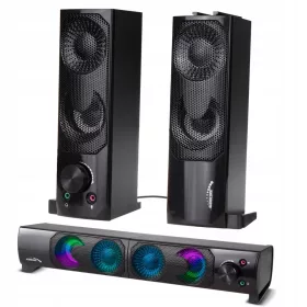    2.0 Audiocore AC955 6W комплект високоговорители, черен