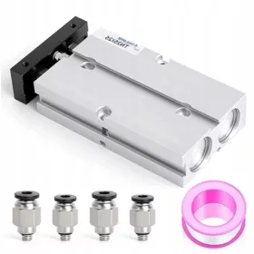    ПНЕВМАТИЧЕН ЗАДВИЖВАЩ МЕХАНИЗЪМ TN25x25 С УСПОРЕДЕН ПРЪТ ХОД 25 ММ ТВЪРД 25 ММ