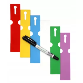    МАРКЕР II + 6 ЦВЕТНИ етикета с примки за описание на растения 163 мм x 33 мм (33x163)