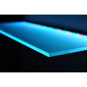   Рафт за баня - LED СТЪКЛЕН ЕТАЖЕР 80х20 СТЪКЛЕНИ РАФТОВЕ СВЕТЕЛ