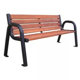   Градинска пейка - Дървена пейка с облегалка 180 х 40 см