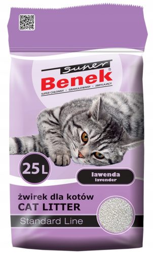  Котешка тоалетна Super Benek Lawenda 25L Purple + EBOOK