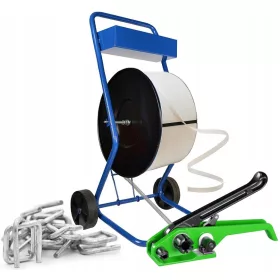   Опаковъчно тиксо 16мм за обвързване на палети ПЪЛЕН КОМПЛЕКТ