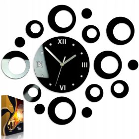   Часа - Стенен часовник ModernClock черен 47см