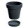  Prosperplast саксия 34,5 см х 34,5 х 31,8 см диаметър 34,5 см пластмасови нюанси на сиво и сребро