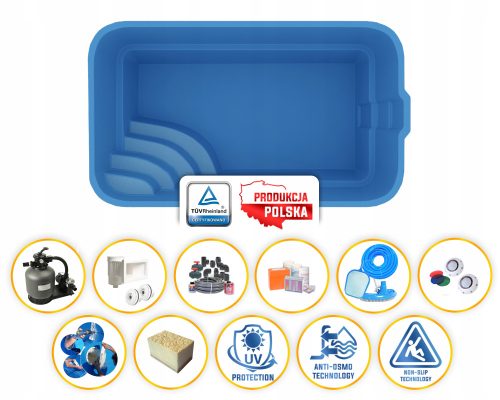 Правоъгълен басейн PLAST-POL 510 х 300 см