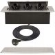 Електрически контакт за плот Adelid Quadra 3x16A 230V сребрист