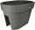  Prosperplast саксия 39,6 cm x 26,6 x 25 cm диаметър 39,5 cm пластмасови нюанси на сиво и сребристо
