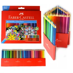    Молив Faber-Castell 60 бр. + традиционен черен химикал Faber-Castell