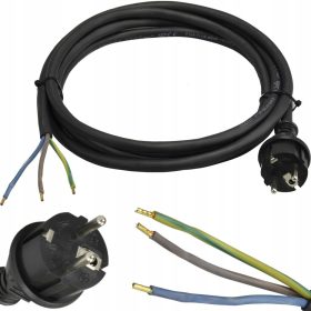    Кръгъл електрически кабел, гъвкав (шнур), с гумена изолация Jonex 3 х 1,5