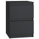 Нощно шкафче TopEshop Malwa 40 x 30 x 30 черно