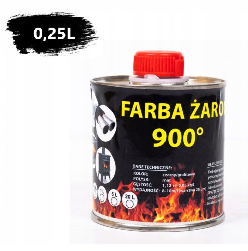 ТЕРМОУСТОЙЧИВА БОЯ ЗА КАМИНИ, 0.25L, ТРАЙНА
