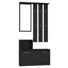    Гардероб TopEshop GAR BLACK 85 x 180 x 24 см черен