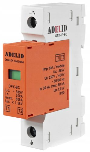 Adelid 400 V IP20 16 A ограничител на пренапрежение
