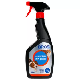    Течен репелент за кучета и котки Bros 500 мл