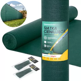   Мрежа за сенници 140g Linarem SiatkiNets зелена 1,5m x 50m