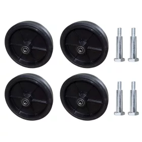   Колела за косачка - Fi 200 КОЛЕЛА ЗА КОСАЧКА 4 бр + 4 ВИНТОВЕ КОМПЛЕКТ