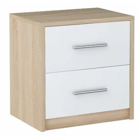    Нощно шкафче bodo 2S нощно шкафче бяло-сонома