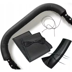    КОЖА Кожена облицовка за дръжка и покривало на количка