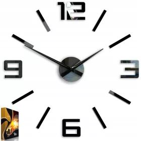   Часа - Стенен часовник ModernClock, черен, 60 см