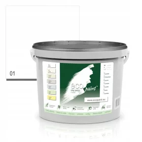   EcoPaint глинена боя за стени 10 л Чисто бяла мат