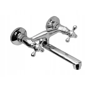   Стенен кухненски смесител HA WALL MOVABLE SPOUT сребрист